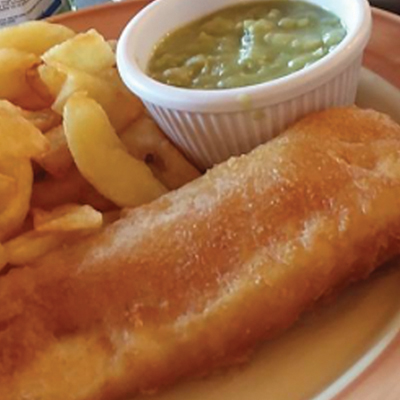 Cod, Chips, Peas Only